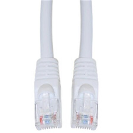Cable Wholesale CableWholesale 10X8-09110 Cat6 White Ethernet Patch Cable Snagless Molded Boot 10 foot 10X8-09110